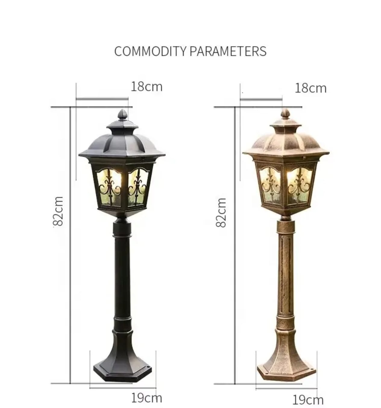 Classic European Style Bollard Light Waterproof IP65