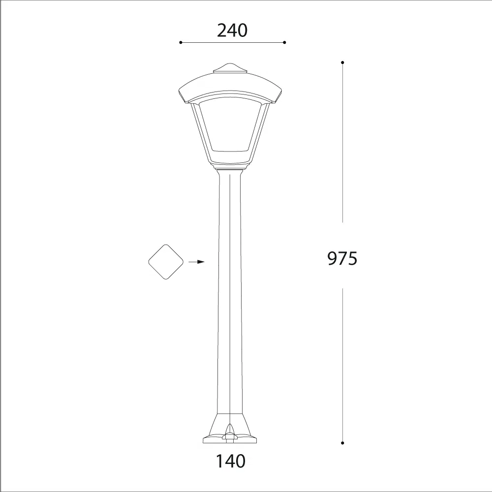 Giaffa Dario Bollard Light - Fumagalli