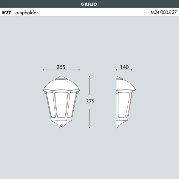 GIULIO Half Wall Light (Made in Italy)