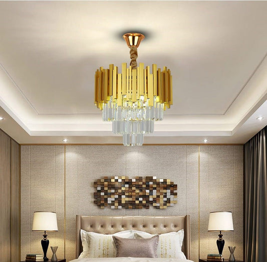 Modern Designer Gold Crystal Chandelier (400mm Diameter)