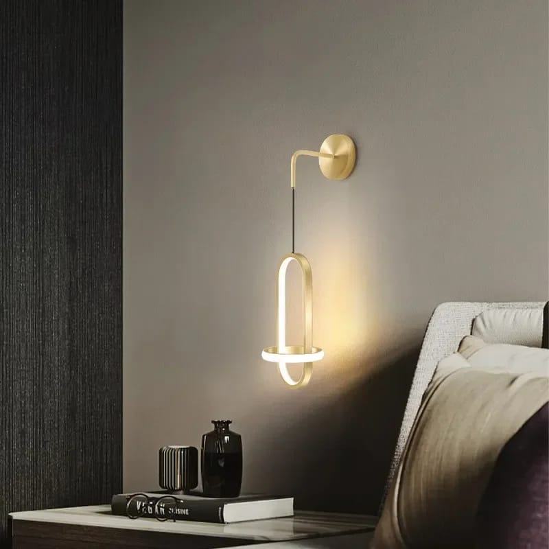 Modern Creative Gold Ring LED Wall Light – Electra Lights