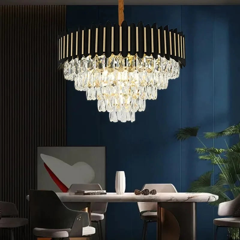 Luxury Crystal High-End Atmospheric Chandelier (600mm Diameter)