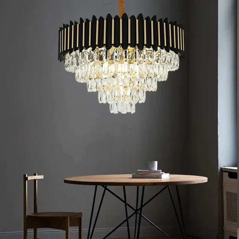 Luxury Crystal High-End Atmospheric Chandelier (600mm Diameter)