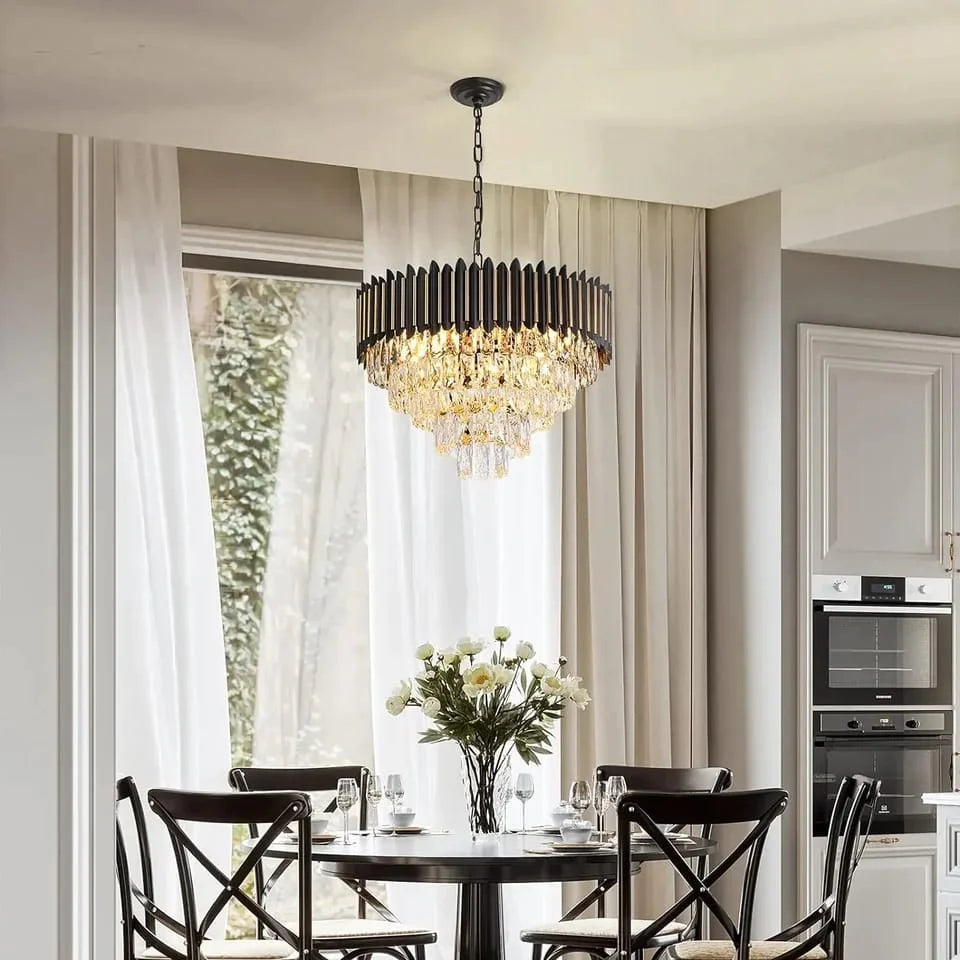 Luxury Crystal High-End Atmospheric Chandelier (600mm Diameter)