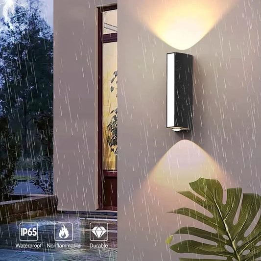 Modern 3-Sides Luminesce LED Outdoor Wall Light