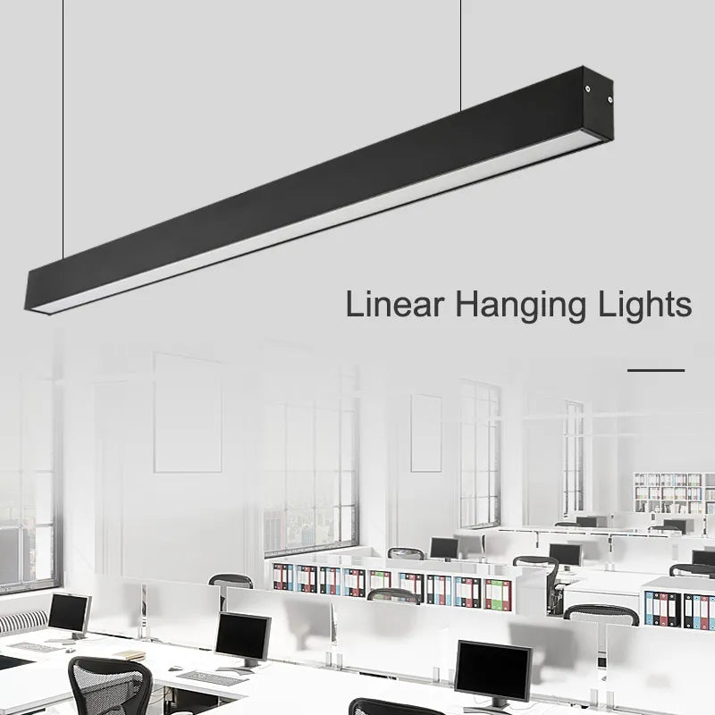 Linear Aluminum Profile SMD Pendant Light (4 Feet)