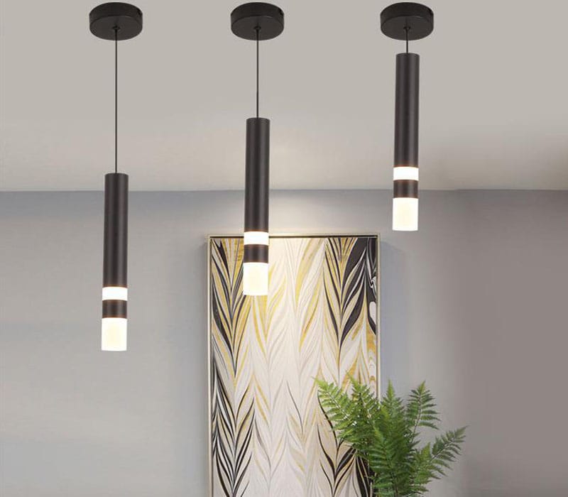 Long Cylindrical LED Pendant Light