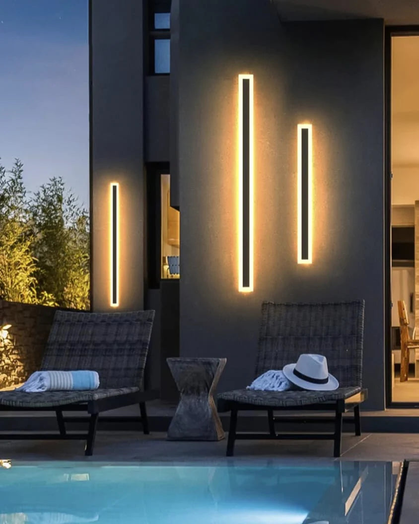 Wall Light Inbuilt Led Light Modern Linear Shape IP65 Outdoor LED Wall Light – Electra Lights