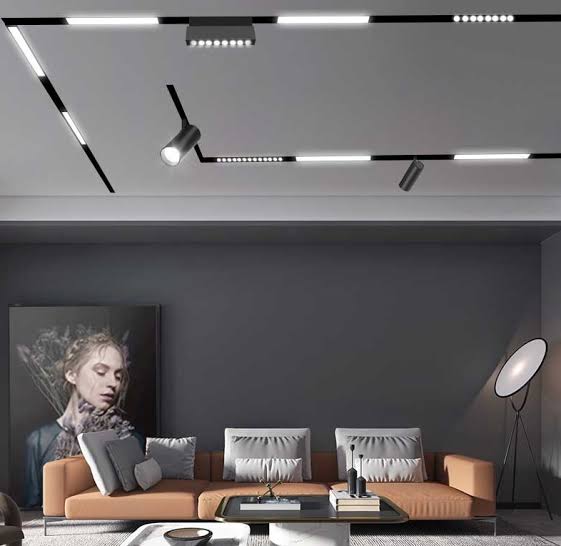 Recessed LED Magnetic Track Lighting