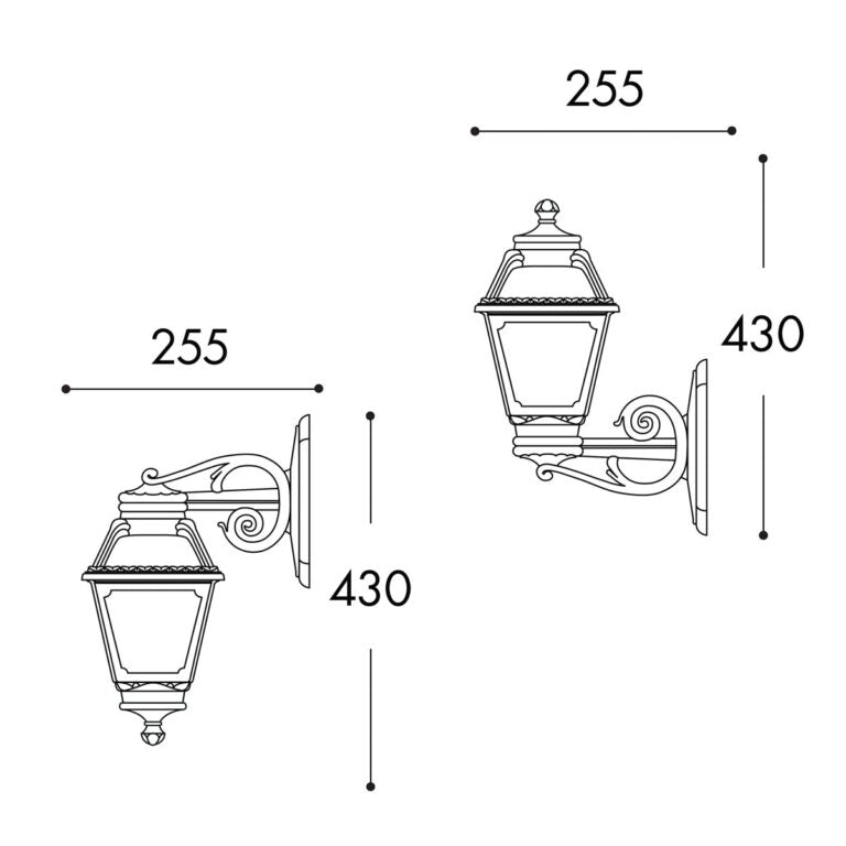 Bisso/Mary Classic Style Outdoor Wall Light