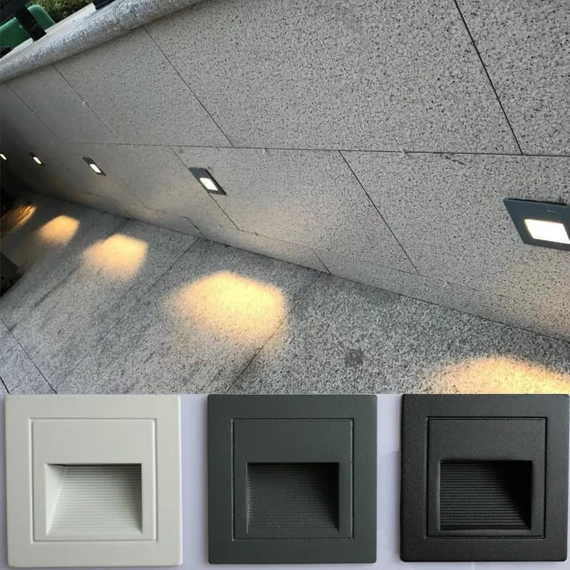 Square Recessed Water Proof LED Step Light IP65 (Medium 3