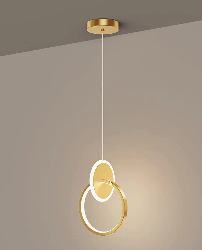 Luxury Ring Metal Pendant Light