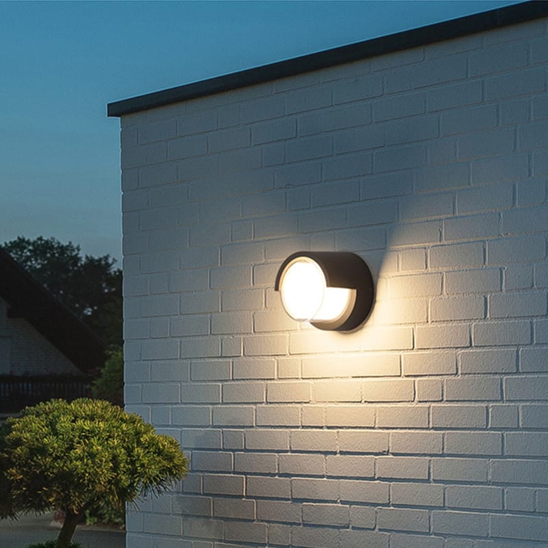 Modern Round Waterproof Outdoor Wall Lamp