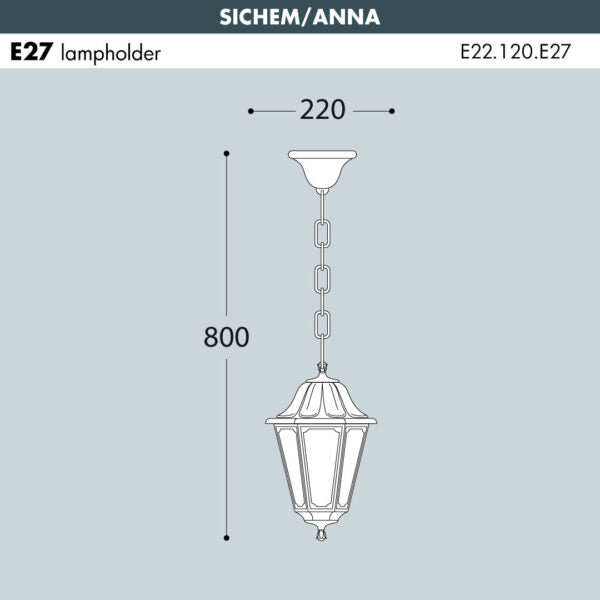 SICHEM-ANNA Hanging Light Small Size (Made in Italy)