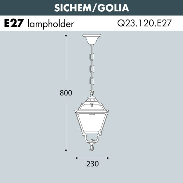 SICHEM-GOLIA Hanging Light  Medium Size (Made in Italy)