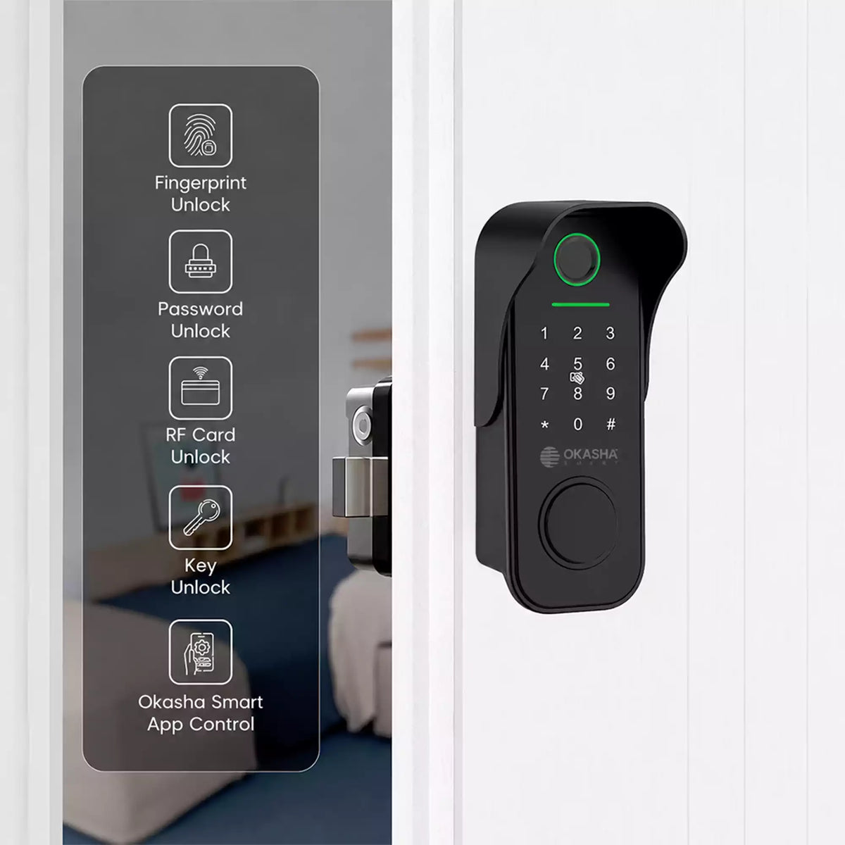 Smart Main Gate Lock Waterproof - Okasha Smart