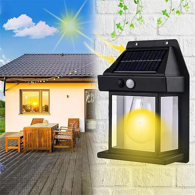 Solar LED Wall Light with PIR Sensor