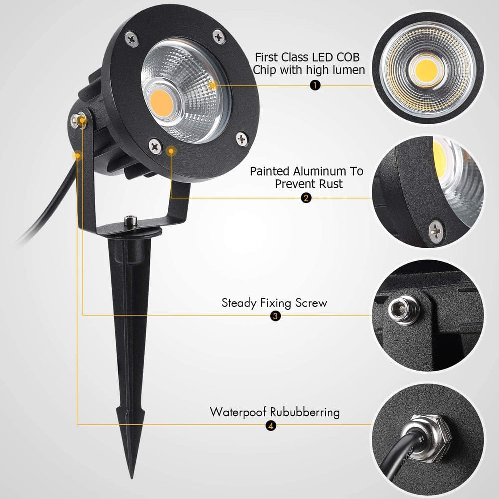 IP65 Waterproof Garden Spike Light (12w)