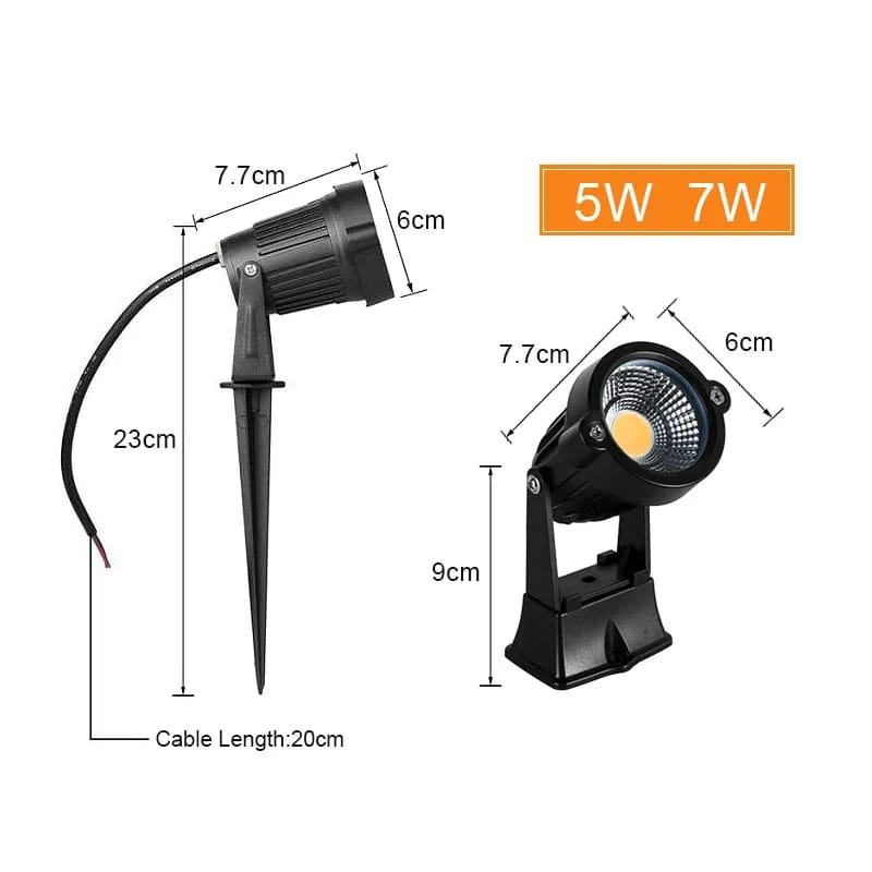 Outdoor Waterproof Garden Spike Light (7w)