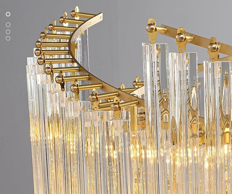 Modern Luxury Spiral Crystal Chandelier (800mm Diameter)