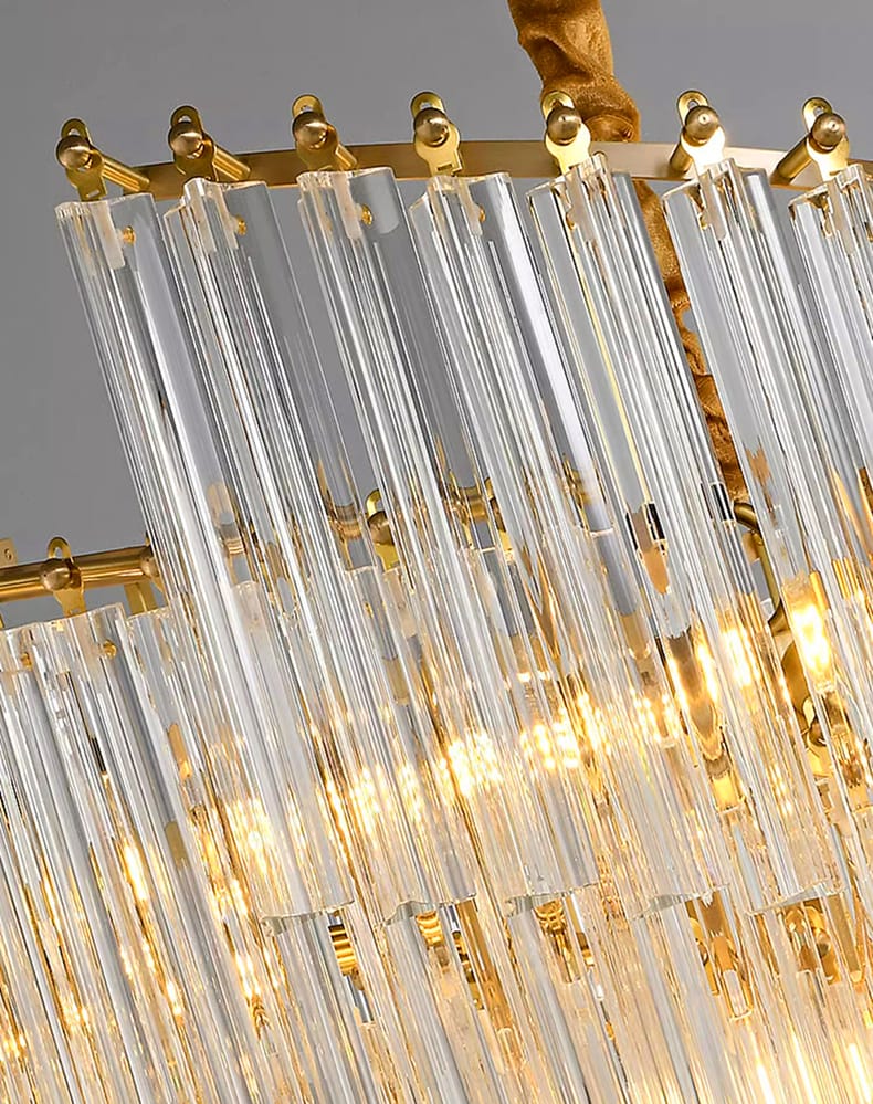 Modern Luxury Spiral Crystal Chandelier (600mm Diameter)