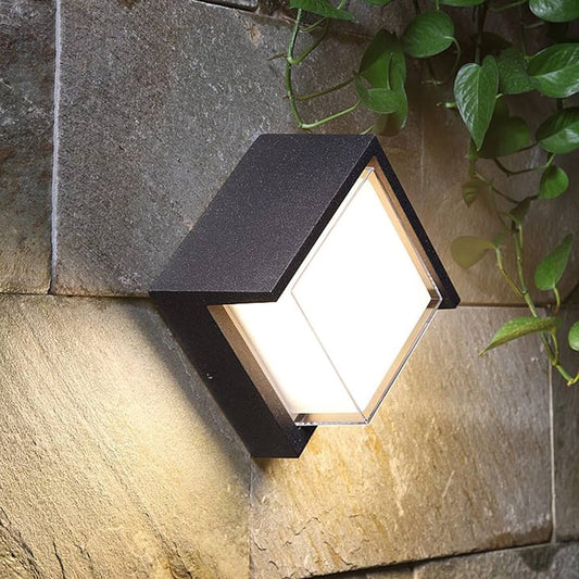 Modern Square Waterproof Outdoor Wall Light