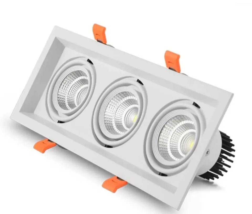 Rectangular Recessed COB Down Light (3 x 8 Watt)