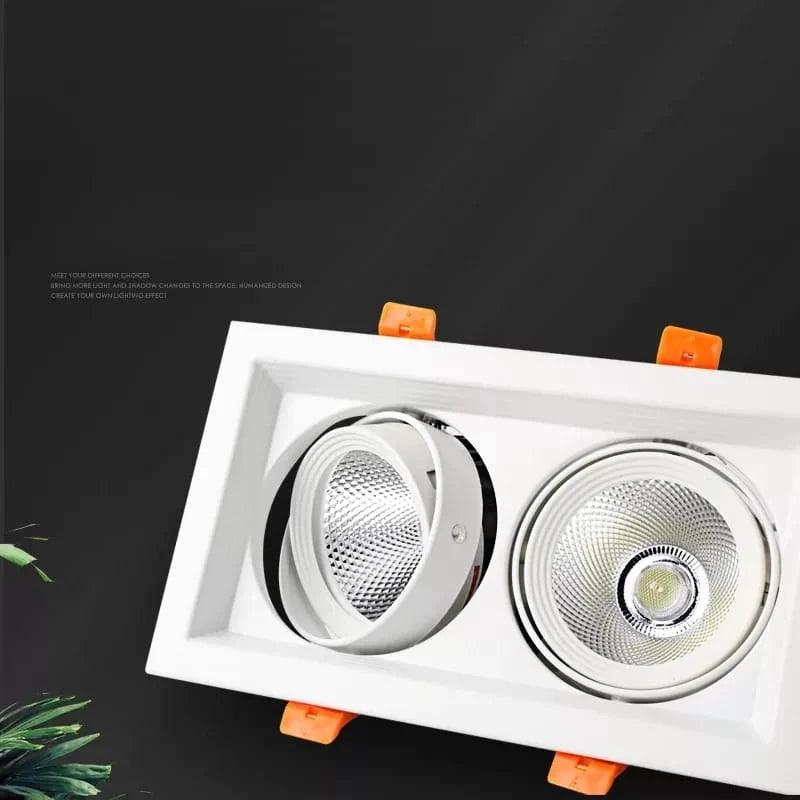 Rectangular Recessed COB Downlight (2x8watt)