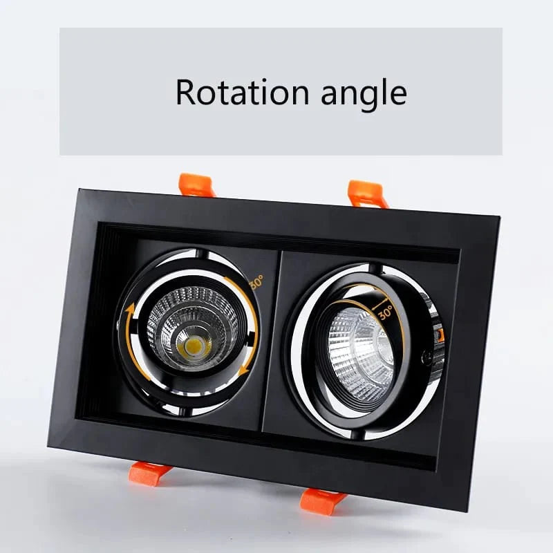 Rectangular Recessed COB Downlight (2x8watt)