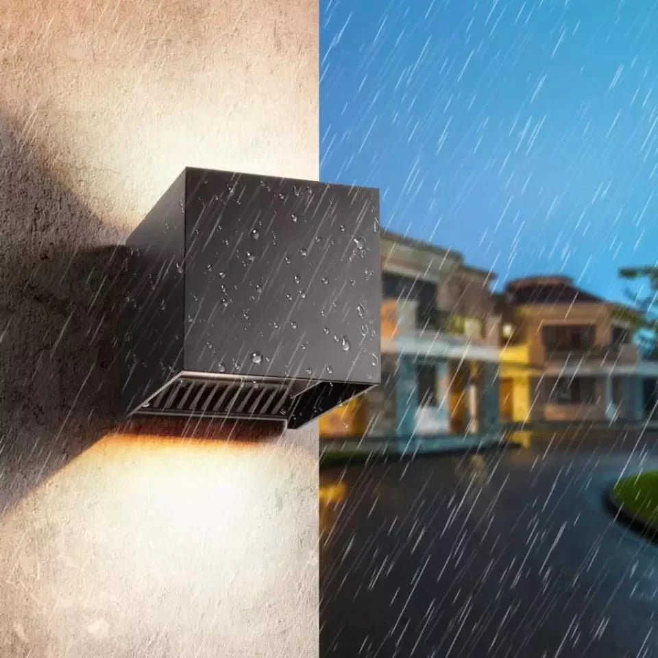 Modern Square Box Outdoor Wall Light – Electra
