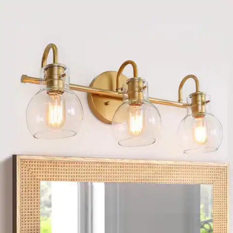 Modern Gold 3-Light Vanity Lamp