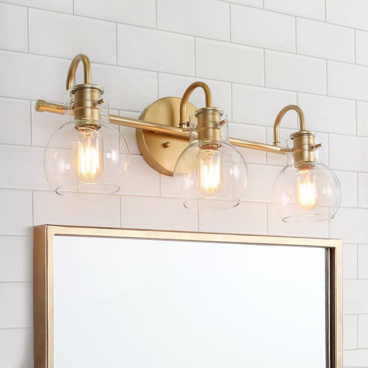 Modern Gold 3-Light Vanity Lamp