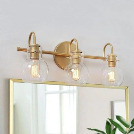 Modern Gold 3-Light Vanity Lamp