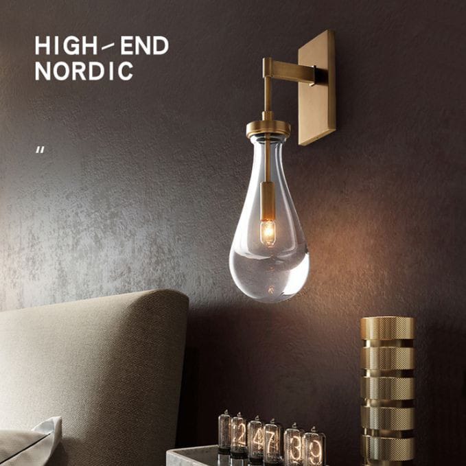 Luxury Fashion Water Drop Wall Lamp