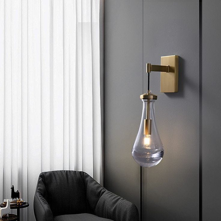 Luxury Fashion Water Drop Wall Lamp