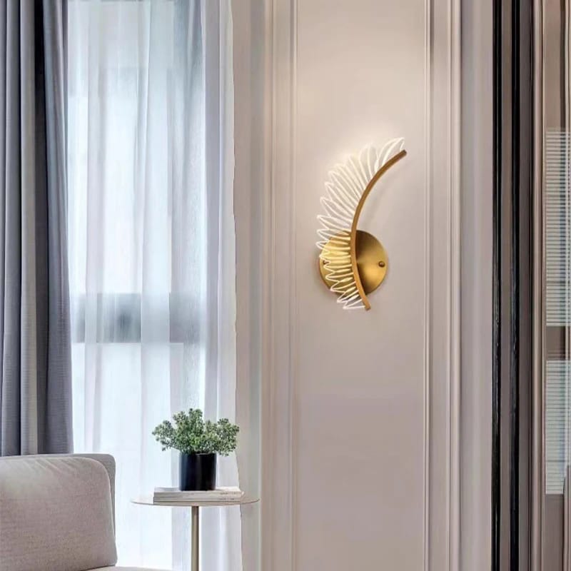 Modern Gold Designer Wing Wall Light